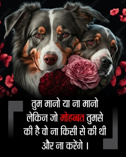 Beautiful dog image with cute love dogs